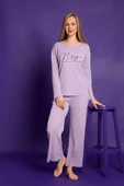 Nisanca Mevsimlik Uzun Kollu Pamuklu Kadın Pijama Takımı - 8