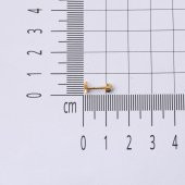 Tektaş 14 Ayar Tragus Altın Küpe - 5
