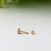 Tektaş 14 Ayar Tragus Altın Küpe - 3