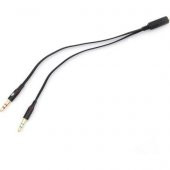 QPORT Q-A12 3,5mm RCA DİŞİ => MİKROFON+KULAKLIK 0,15mm ÇEVİRİCİ - 2