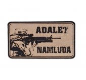 ADALET NAMLUDA Deri PEÇ - Arma - Askeri Patch thumbnail 1