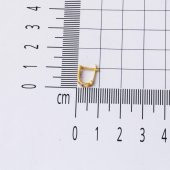 14 Ayar Altın Mor Çocuk Küpesi - 5