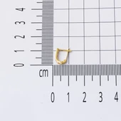 14 Ayar Altın Pembe Bebek Küpesi thumbnail 5