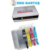 Eko Kartuş Epson Workforce WF-7720DTWF (T2711-T2712-T2713-T2714) Takım Muadil Kartuş thumbnail 1