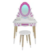 ÇG68 Okutan, Ahşap Çocuk Makyaj Masası Seti - 1