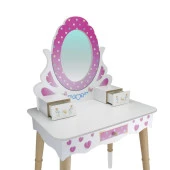 ÇG68 Okutan, Ahşap Çocuk Makyaj Masası Seti - 5