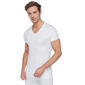 Tutku Erkek V Yaka Kısa Kollu Atlet Fanila Pamuklu Ürün - 1