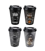 Kahve Bardağı - Kapaklı Desenli 650ML - 2