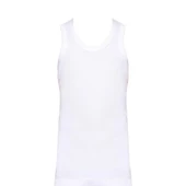 Tutku Erkek Çocuk Atlet Beyaz % 100 Pamuk - 1