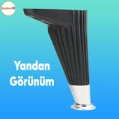 Wetra Line Lüks Mobilya Kanepe Tv Ünitesi Konsol Koltuk Ayağı 17 Cm Antrasit Krom Baza Ayakları thumbnail 5
