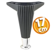 Wetra Line Lüks Mobilya Kanepe Tv Ünitesi Konsol Koltuk Ayağı 17 Cm Antrasit Krom Baza Ayakları thumbnail 1