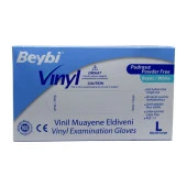 Beybi Vinill Eldiven Pudrasız Large Pudrasız Eldiven 100 Lü - 1