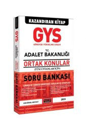 GYS T.C. Adalet Bakanlığı Tüm Ünvanlar İçin Ortak Konular Soru Bankası Yargı Yayınları - 1