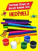 3-6 Yaş İnce Motor Becerilerini Geliştiren Parmak Boyama Kitabım Serisi (Parmak Boya ve Keçeli Kalem Seti Hediyeli) - 12