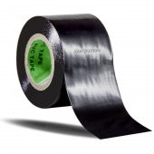 Siyah Geniş Elektrik Bandı Damlama Boru Tamir İzolasyon Bantı 43mmx18yrd - 1