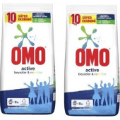 Omo Matik Renkliler ve Beyazlar 10 Kg 2 Adet (20 Kg) - 1
