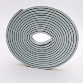 Contacall Bondit Çift Sarım Kauçuk Kapı ve Pencere İzolasyon Bandı Fitili 15X2- 30 Metre Gri - 1