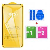 Coofbe  9D Ultra Sert ve Dayanıklı iPhone 14 6.1 Ful Kaplama Kırılmaz Ekran Koruyucu, Glue-Tempered - 5