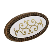 Seçil Düğme Metal Beyaz Eskitme Antik Bakır Mobilya Mutfak Çekmece Dolap Dolabı Kulpu Kulbu Kulpları - 2