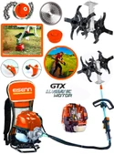 Eisenn Germany Bp 560 Series 20 Hp Ergo Sırt Tipi Çim Ot Çalı Biçme Tırpanı + Akrobat Çapa Aparatı - 1