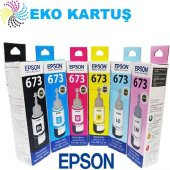 Eko Kartuş Epson Ecotank L800 673 Takım 6 Renk Rekkep, thumbnail 1