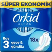 Orkid Ultra Extra Gece Boy 3 Hijyenik Ped 18li - 1