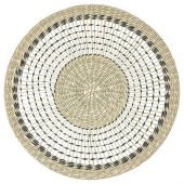 6 Adet Amerikan Servis, Natürel MeridyenDukkan 37 cm Rattan-Yuvarlak-Dekoratif Servis - 1