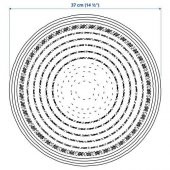 6 Adet Amerikan Servis, Natürel MeridyenDukkan 37 cm Rattan-Yuvarlak-Dekoratif Servis - 2