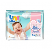 Uni Baby İlk Adım 52 Yaprak 3'lü Paket Islak Mendil - 1
