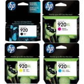 HP 920 SİYAH / 920XL RENKLİ CD972A / CD973A / CD974A Orijinal 4Lü Kartuş Seti - 1