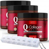 Öykü Q-COLLAGEN / Collagen / Kolajen / Tip 1-2-3 Vitamin C (238gr Toz) 3 Kutu / İlaç Kutusu Hediye thumbnail 1