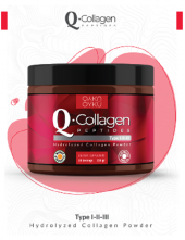 Öykü Q-COLLAGEN / Collagen / Kolajen / Tip 1-2-3 Vitamin C (238gr Toz) 1 Kutu / İlaç Kutusu Hediye thumbnail 1