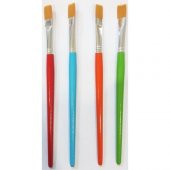 Fanart Academy Seri 536C Sentetik Kıl Yassı Fırça (Renkli Sap) No:8 - 1