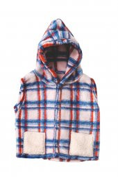 Andywawa Erkek Bebek Ekose Desenli WelSoft Bebek Yelek AC21076RP - 1