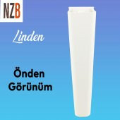 Lüks Mobilya Kanepe Sehpa TV Ünitesi Koltuk Ayağı 20 cm Beyaz Baza Ayak thumbnail 6