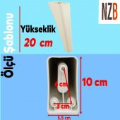 Lüks Mobilya Kanepe Sehpa TV Ünitesi Koltuk Ayağı 20 cm Krem Baza Ayak - 2