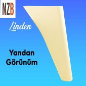 Lüks Mobilya Kanepe Sehpa TV Ünitesi Koltuk Ayağı 20 cm Krem Baza Ayak - 3