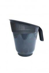 Plastik Eğimli Çok Amaçlı Pratik Pirinç Makarna Süzgeci Siyah - 1