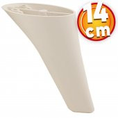 Lüks Mobilya Kanepe Sehpa TV Ünitesi Koltuk Ayağı 14 cm Krem Baza Ayak thumbnail 1