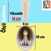 Lüks Mobilya Kanepe Sehpa TV Ünitesi Koltuk Ayağı 14 cm Krem Baza Ayak thumbnail 2