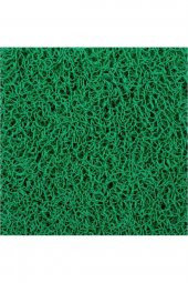 YEŞİL COLOURMAT Kaydırmaz Kaymaz Yolluk Karmaşık Halı Kıvırcık Paspas 120 cm X 100 cm - 1