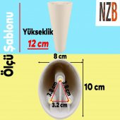 Lüks Mobilya Kanepe Sehpa TV Ünitesi Koltuk Ayağı 12 cm Krem Baza Ayak thumbnail 2