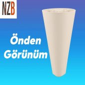 Lüks Mobilya Kanepe Sehpa TV Ünitesi Koltuk Ayağı 12 cm Krem Baza Ayak thumbnail 5