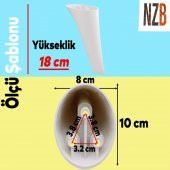 Lüks Mobilya Kanepe Sehpa TV Ünitesi Koltuk Ayağı 18 cm Beyaz Baza Ayak - 2