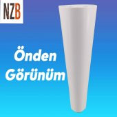 Lüks Mobilya Kanepe Sehpa TV Ünitesi Koltuk Ayağı 18 cm Beyaz Baza Ayak - 3