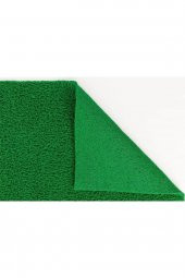 YEŞİL COLOURMAT Kaydırmaz Kaymaz Yolluk Karmaşık Halı Kıvırcık Paspas 120 cm X 400 cm - 2