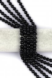 Oniks Doğal Taş Dizi 8 mm Fasetli Küre Kesim thumbnail 1