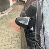 BMW E87 1 Serisi Makyajsız Kasa 2004-2009 Uyumlu Batman Yarasa Ayna Kapağı Piano Black ABS Plastik - 4