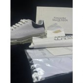 Alexander Mcqueen Beyaz Logolu Erkek Deri Sneaker - 1