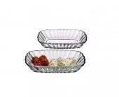 Paşabahçe Mezze 2Li Kahvaltılık-Çerezlik Tabak - 1